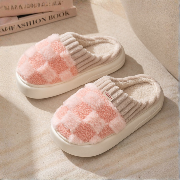 DAMINI | Comfy Fluffy Indoor Plush Non-Slip Slippers