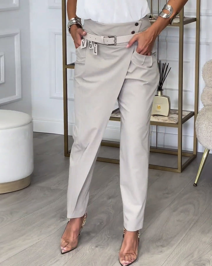 EMILIA | High-Waist Pants + Free Belt