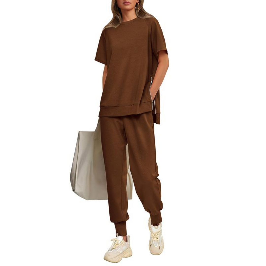 HILARIA | Casual Bishop Sleeve Notched Neck Set