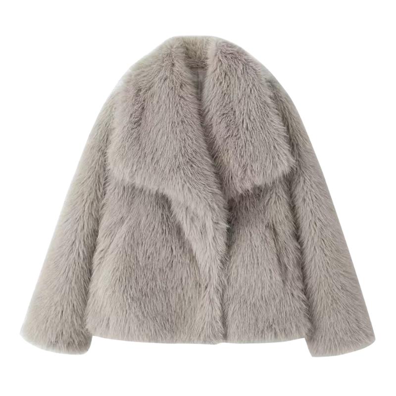 MARIA | Stylish Plush Oversized Faux Fur Coat