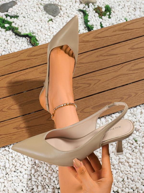 CLARA | Women Pointed Toe Slingback Heels for Work & Daily Wear