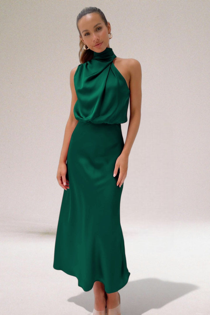 ELARA | Elegant Satin Evening Dress