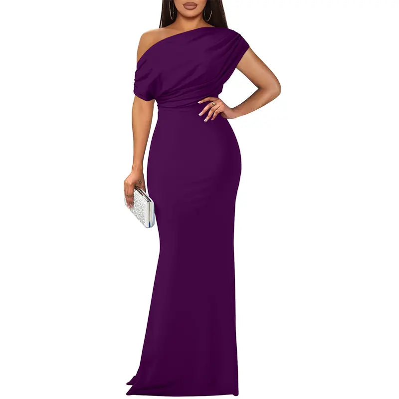 ROSELYN | Elegant Off-Shoulder Bodycon Evening Gown
