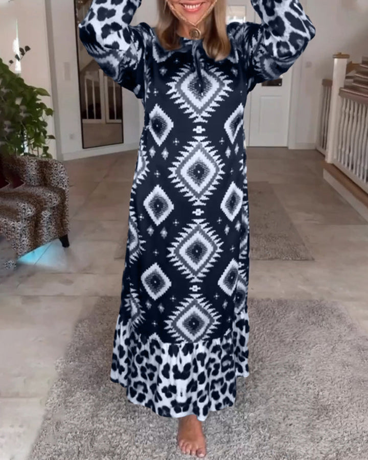 ZELLA | Luxe Geo Print Dress