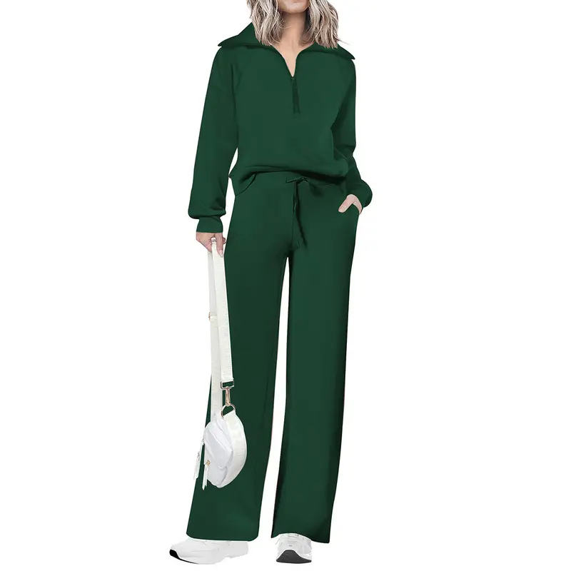 MARA | Casual Matching Sweatshirt and Wide Leg Pants Set