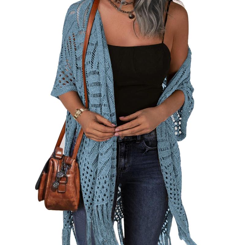 ZARELLA | Comfy Summer Hollow Tassel Outwear