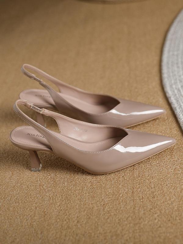CLARA | Women Pointed Toe Slingback Heels for Work & Daily Wear