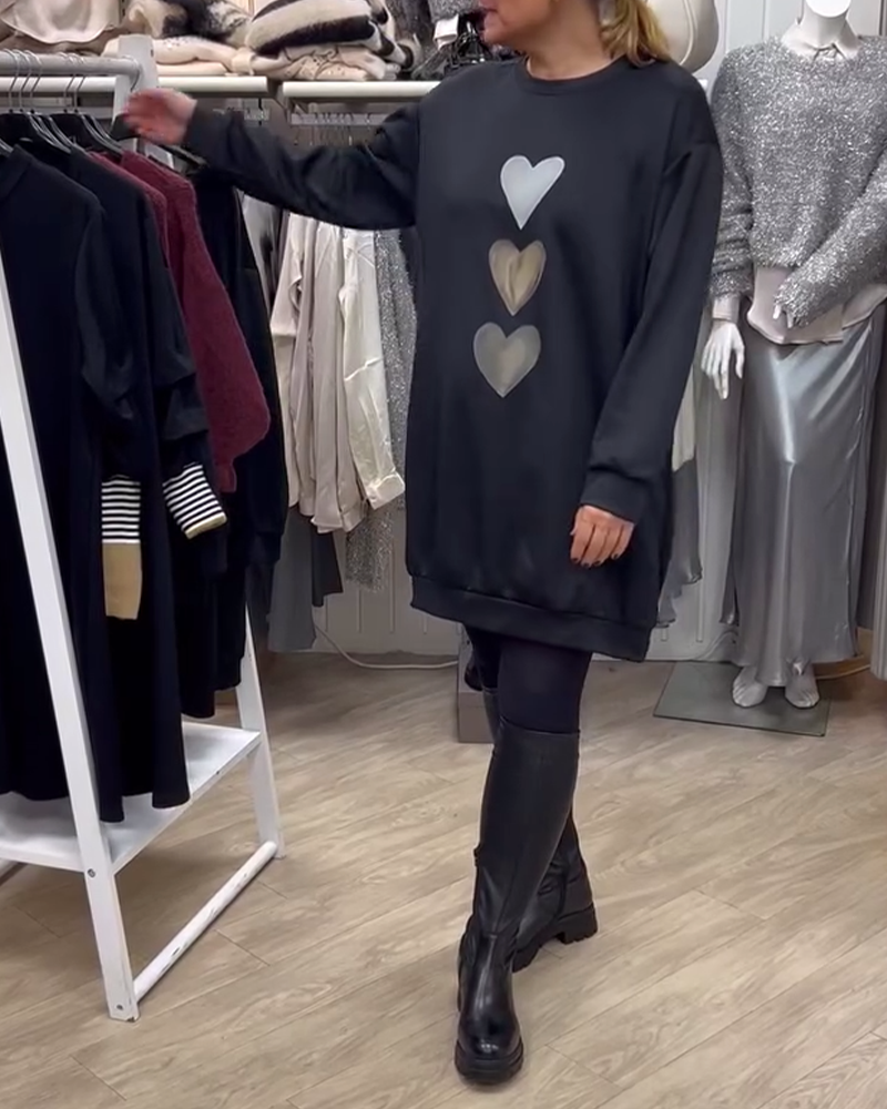 BRIANA | Casual Sweatshirt Dress