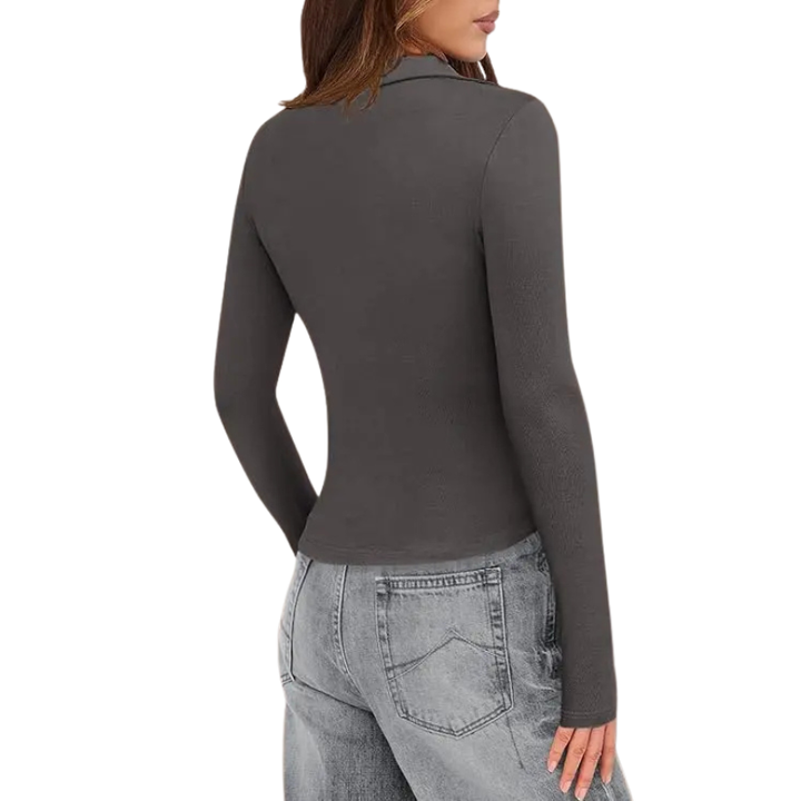 ALIANA | Sophisticated Pleated Long Sleeve Top
