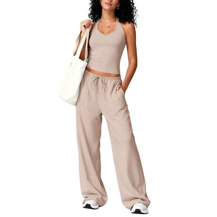 ELLIANA | Sporty Two Piece Gym Workout Set