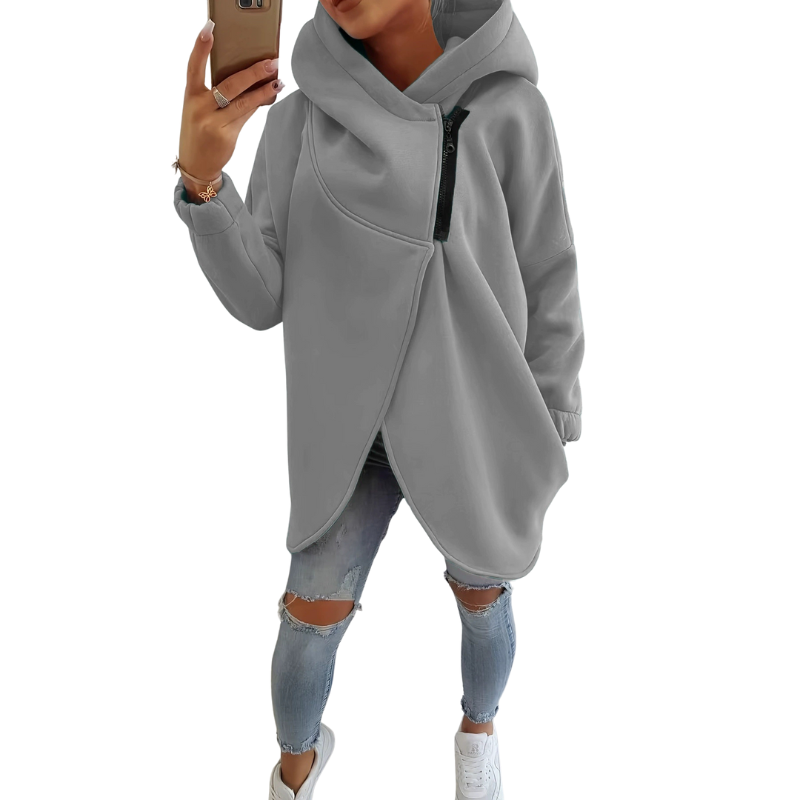 VANIA | Plus Size Half-Zip Pullover Hoodie