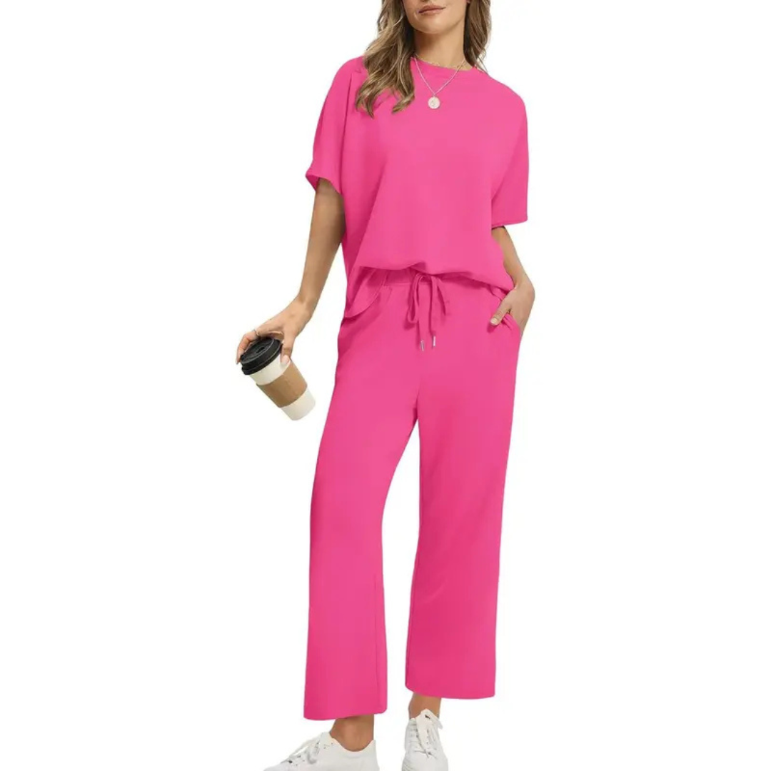 JULIE | Women's Oversized Cropped Lounge Set