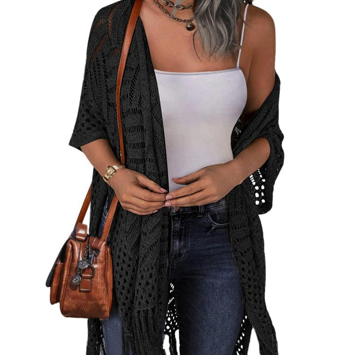 ZARELLA | Comfy Summer Hollow Tassel Outwear