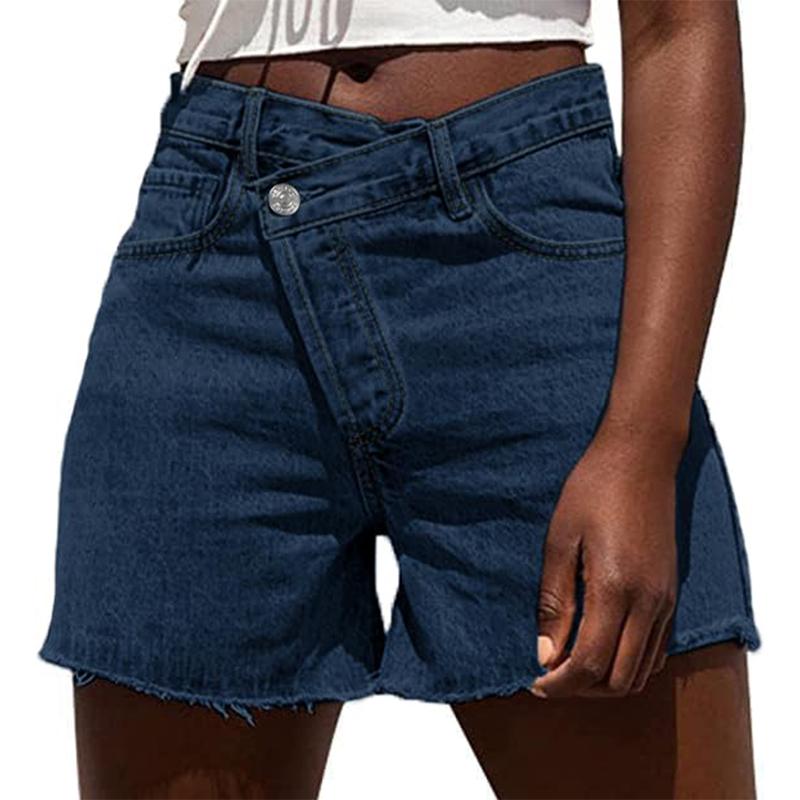 BITUIN | Casual High Waisted Crossover Summer Shorts