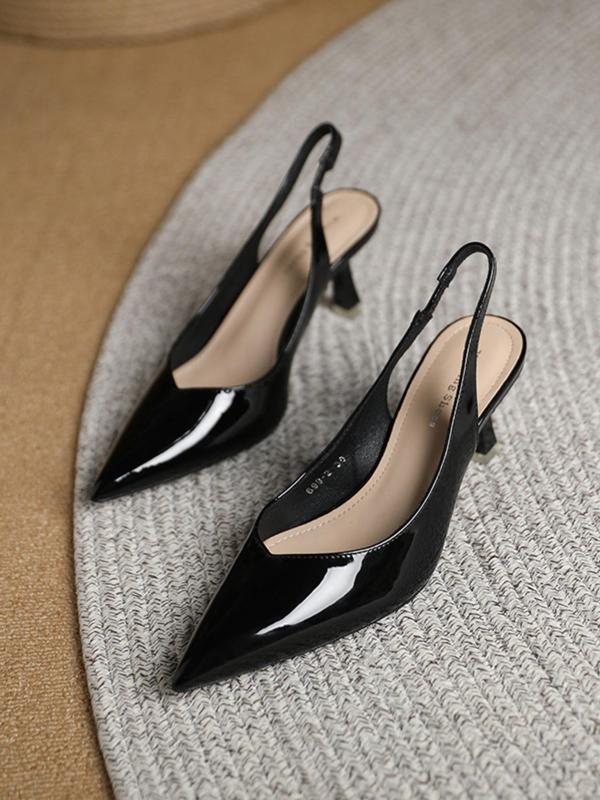 CLARA | Women Pointed Toe Slingback Heels for Work & Daily Wear