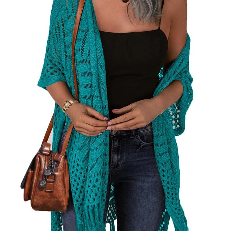 ZARELLA | Comfy Summer Hollow Tassel Outwear