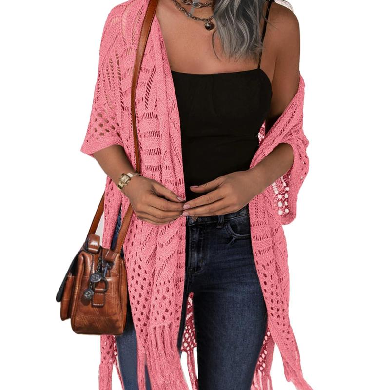 ZARELLA | Comfy Summer Hollow Tassel Outwear