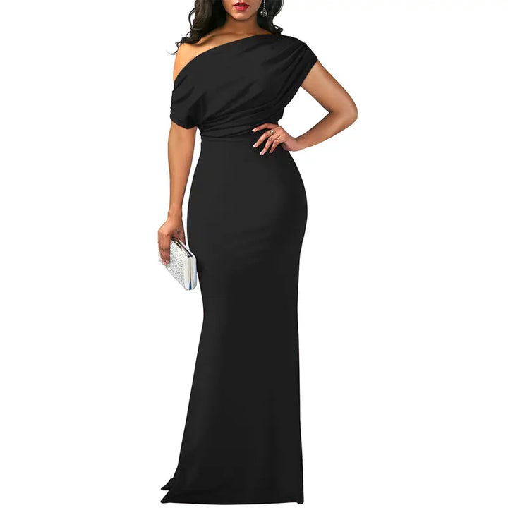 ROSELYN | Elegant Off-Shoulder Bodycon Evening Gown