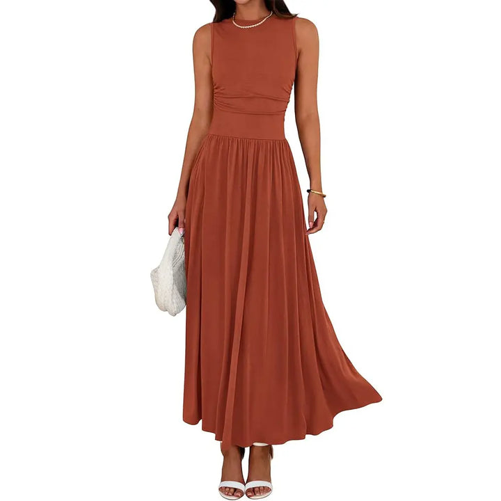 BRIGETTE | Elegant Casual Ruched Maxi Dress