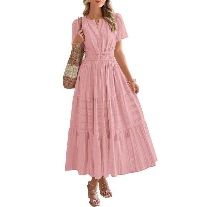 HELENA | Casual Summer V-Neck Maxi Dress
