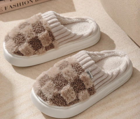 DAMINI | Comfy Fluffy Indoor Plush Non-Slip Slippers