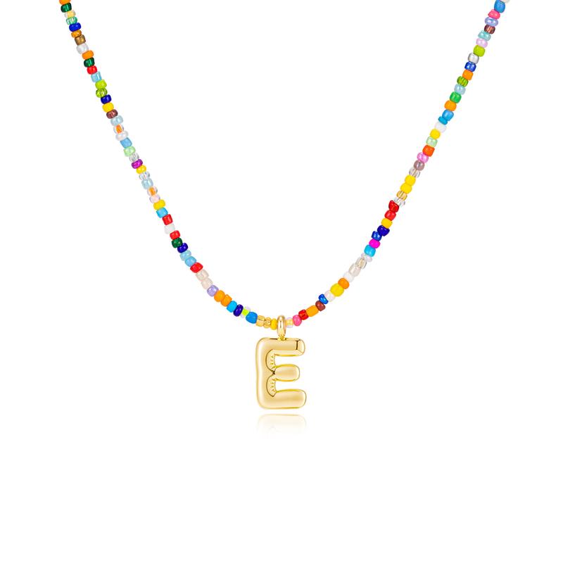 MACY | Colorful Bubble Letter Necklace