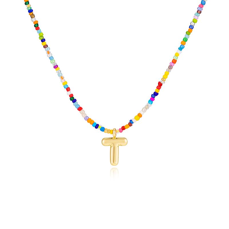 MACY | Colorful Bubble Letter Necklace