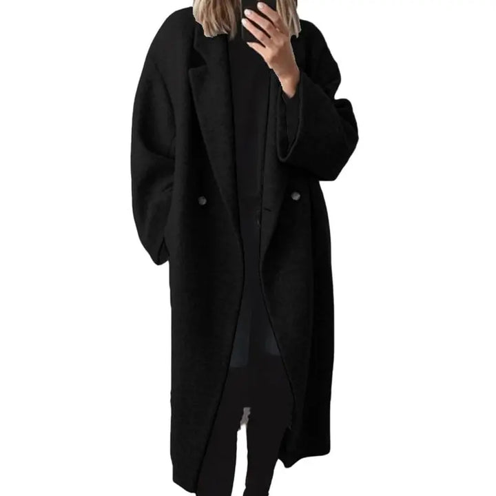 JERA | Double-Breasted Long Wool Coat
