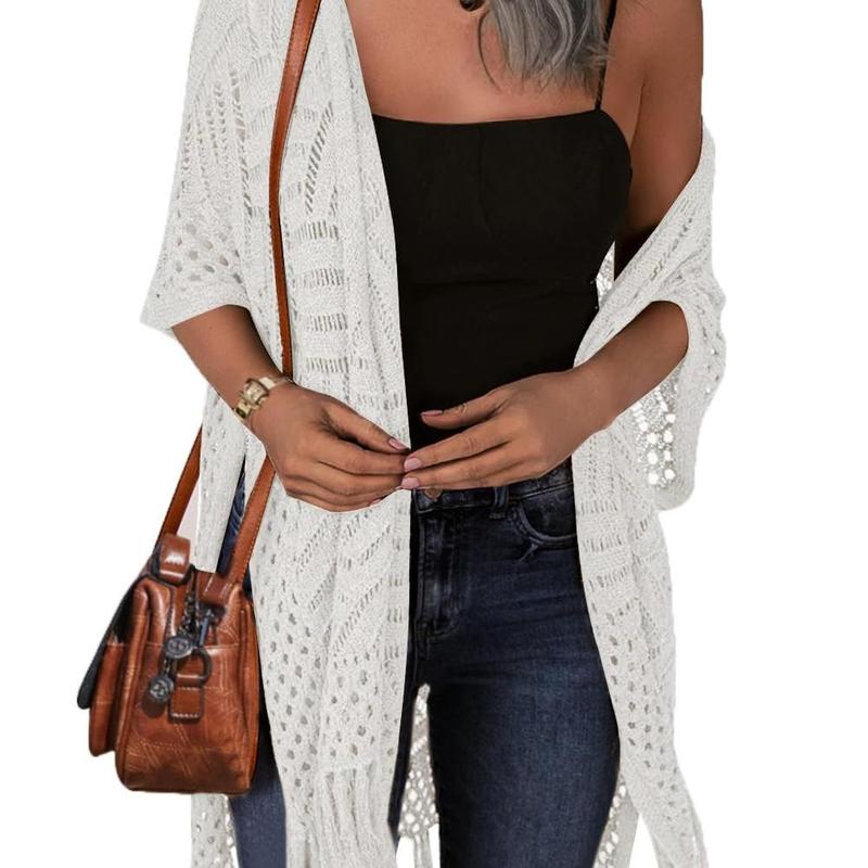 ZARELLA | Comfy Summer Hollow Tassel Outwear