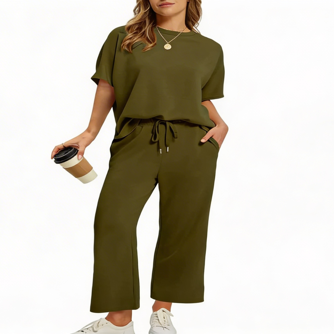 JULIE | Women's Oversized Cropped Lounge Set