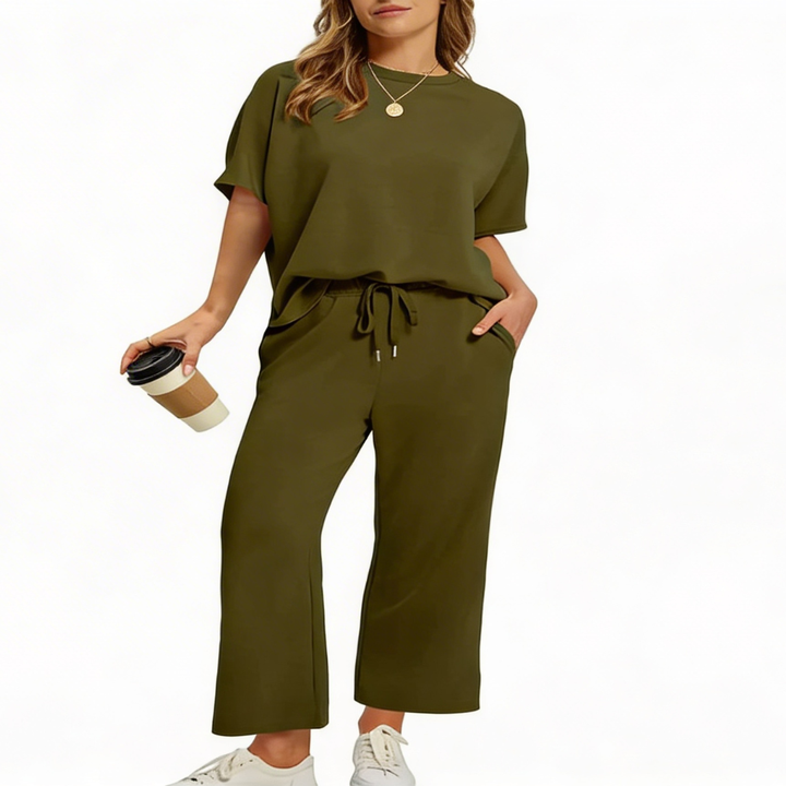 JULIE | Women's Oversized Cropped Lounge Set