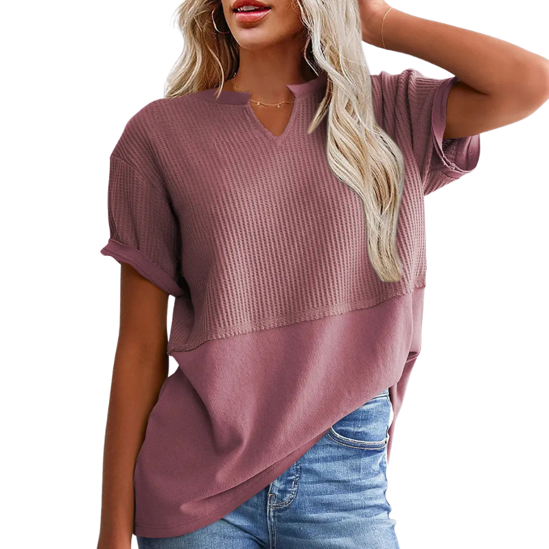 POPPY | Cozy V Neck Everyday Knit Top