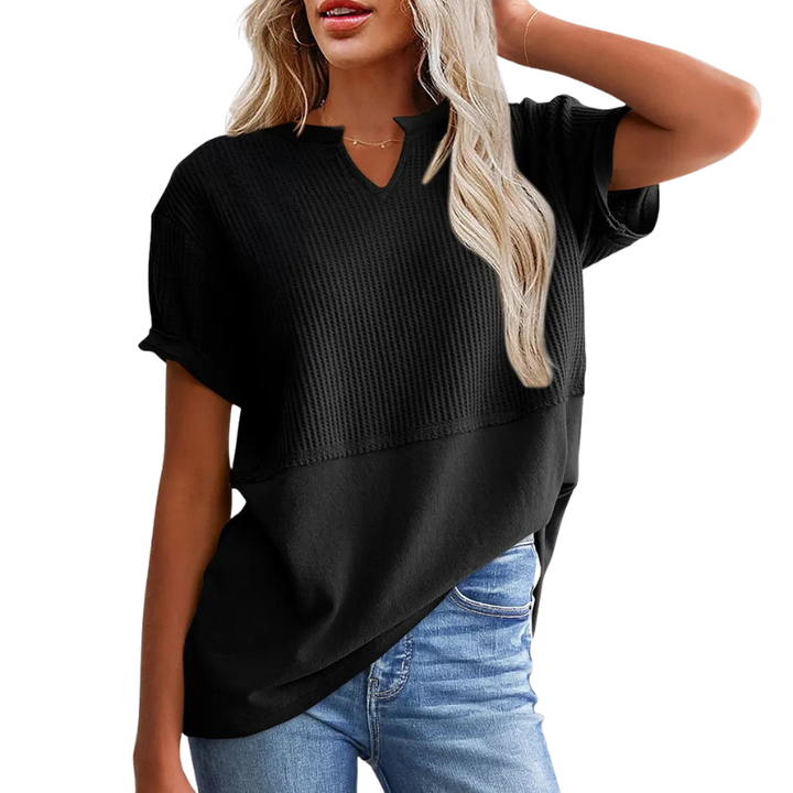 POPPY | Cozy V Neck Everyday Knit Top