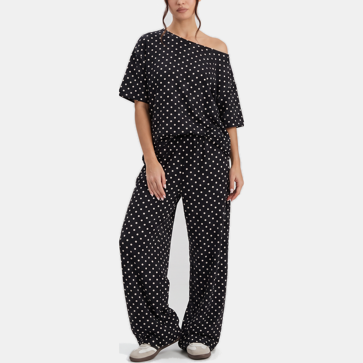 Black Polka Dots