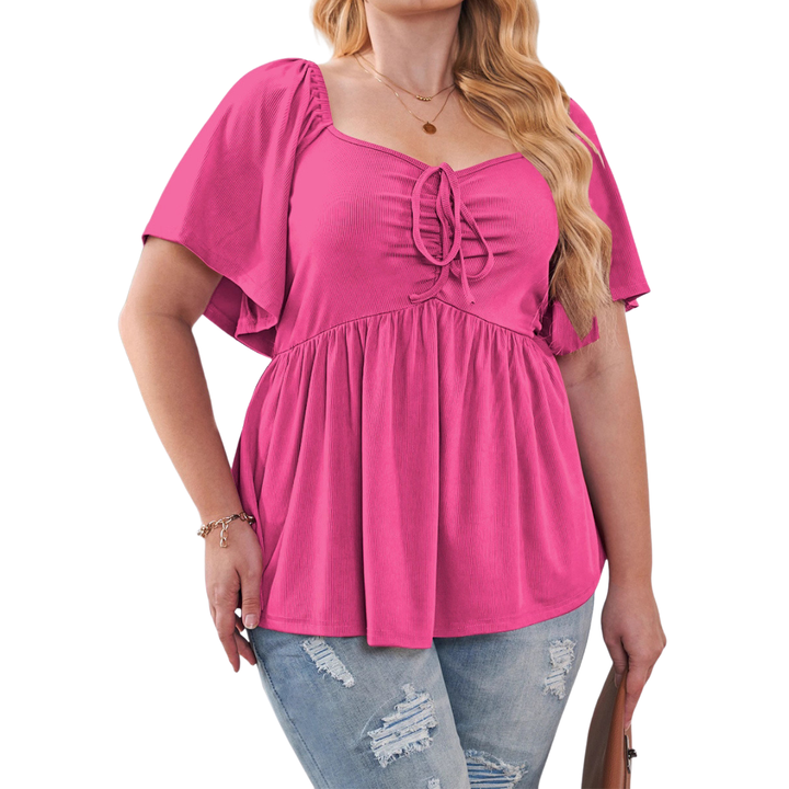 SERENE | Stylish Plus Size Sweetheart Neck Blouse