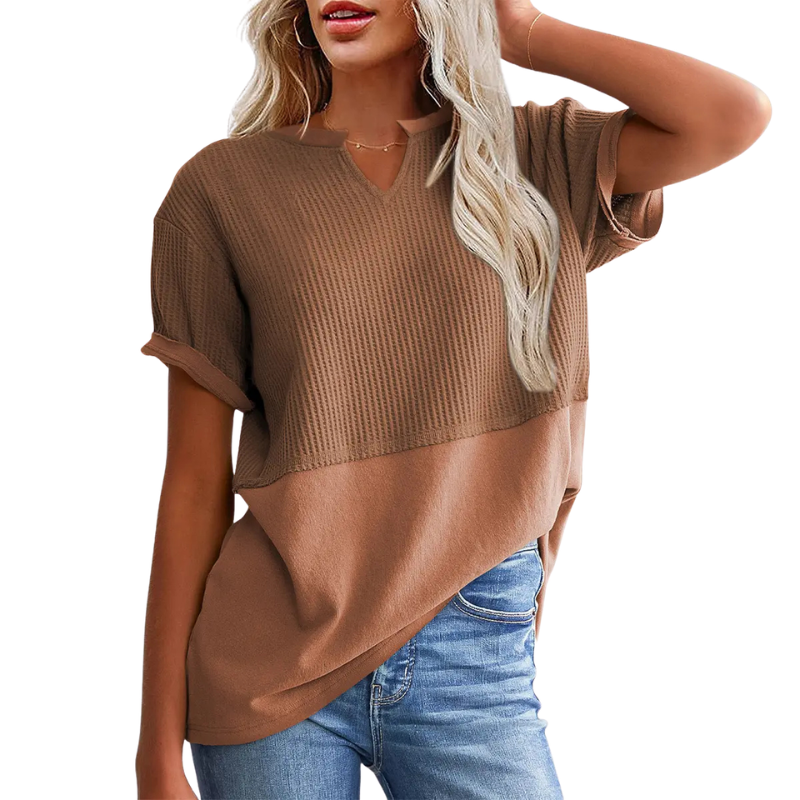 POPPY | Cozy V Neck Everyday Knit Top