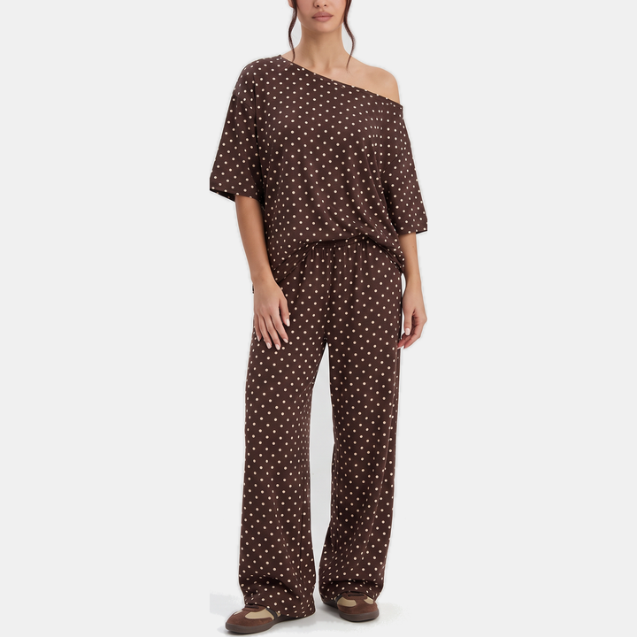 Coffee Polka Dots