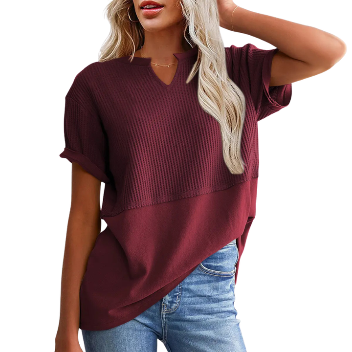 POPPY | Cozy V Neck Everyday Knit Top