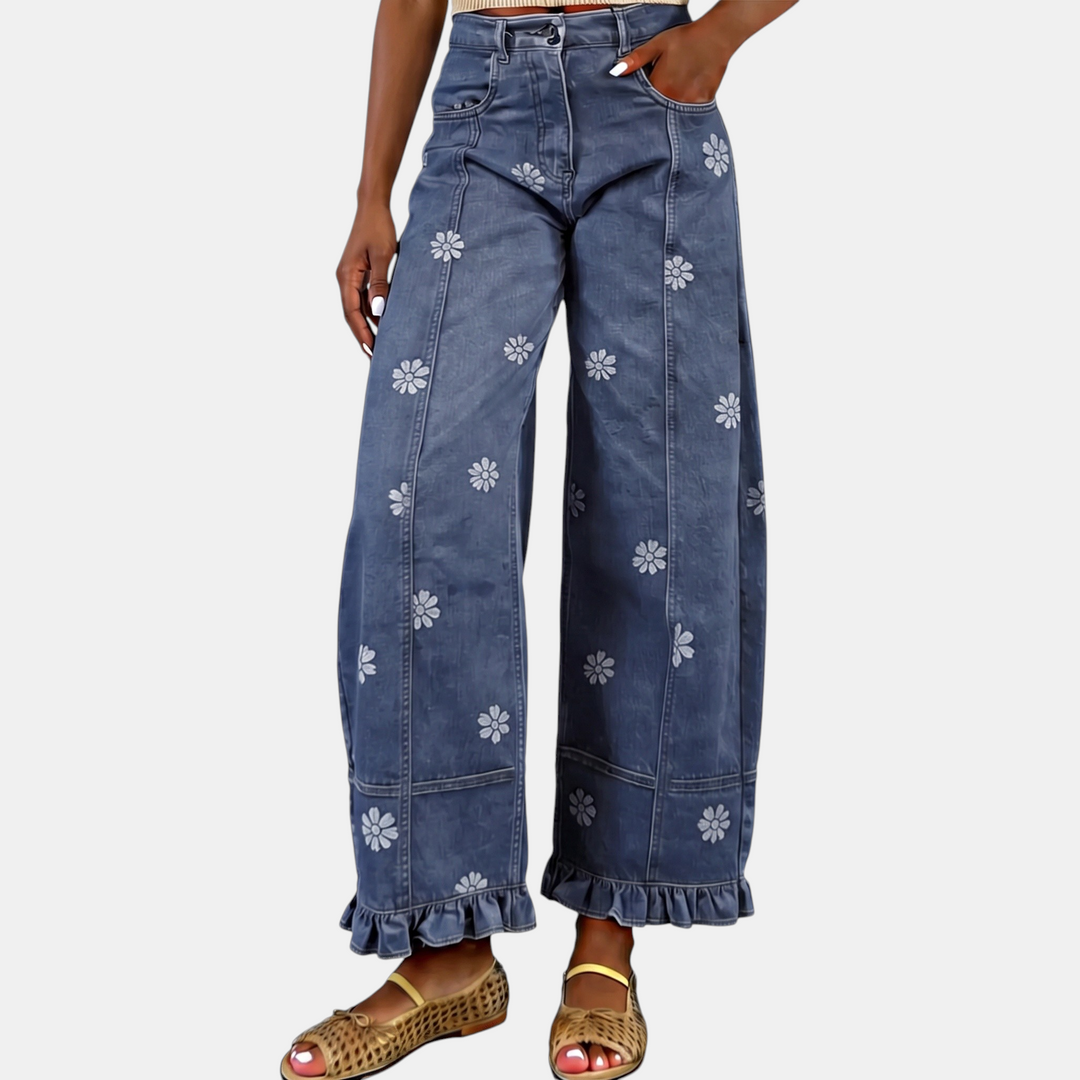 Dark Blue Floral