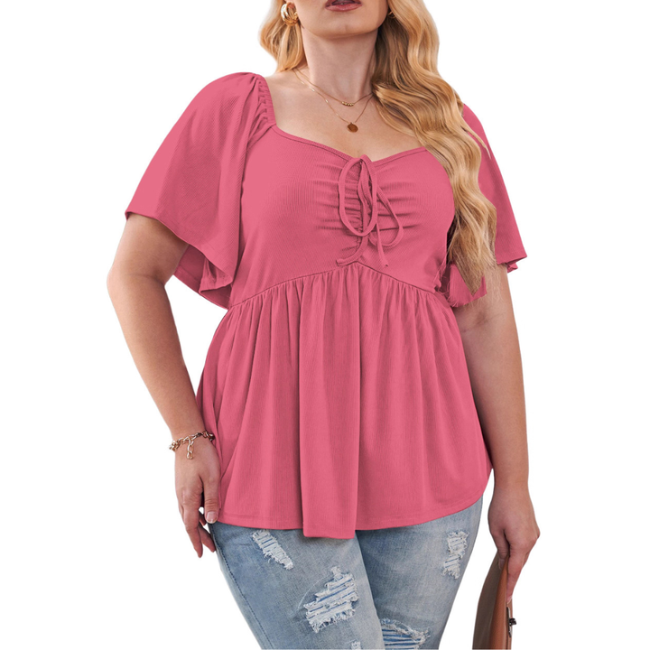 SERENE | Stylish Plus Size Sweetheart Neck Blouse