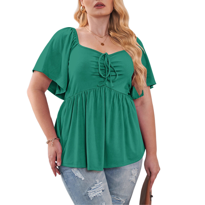 SERENE | Stylish Plus Size Sweetheart Neck Blouse