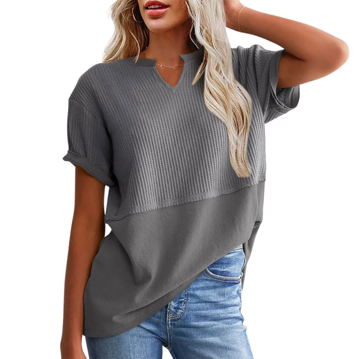 POPPY | Cozy V Neck Everyday Knit Top