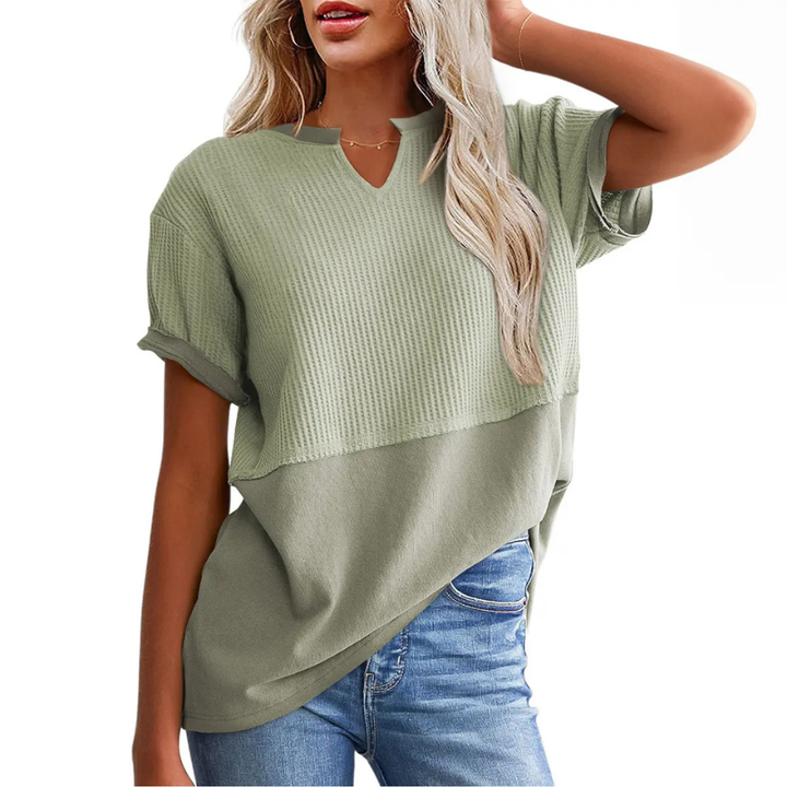 POPPY | Cozy V Neck Everyday Knit Top