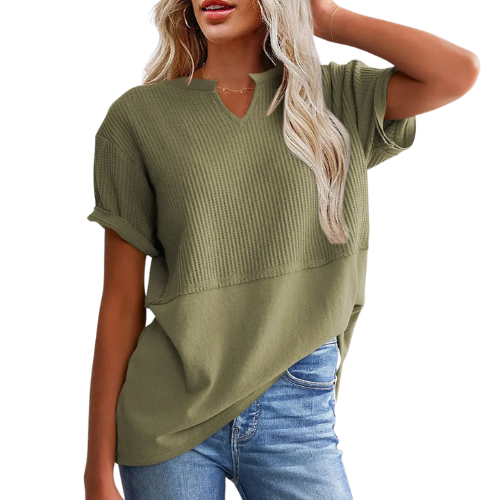 POPPY | Cozy V Neck Everyday Knit Top