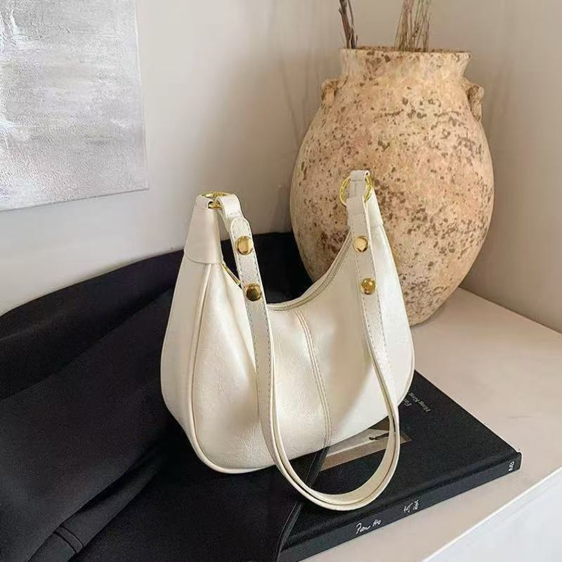 AURELIA | Chic Simple Color Zipper Shoulder Bag