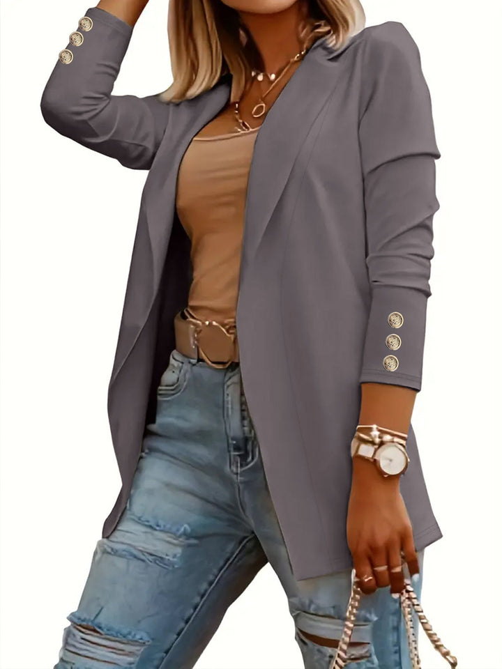 ODIN | Casual Long Sleeve Open Front Blazer