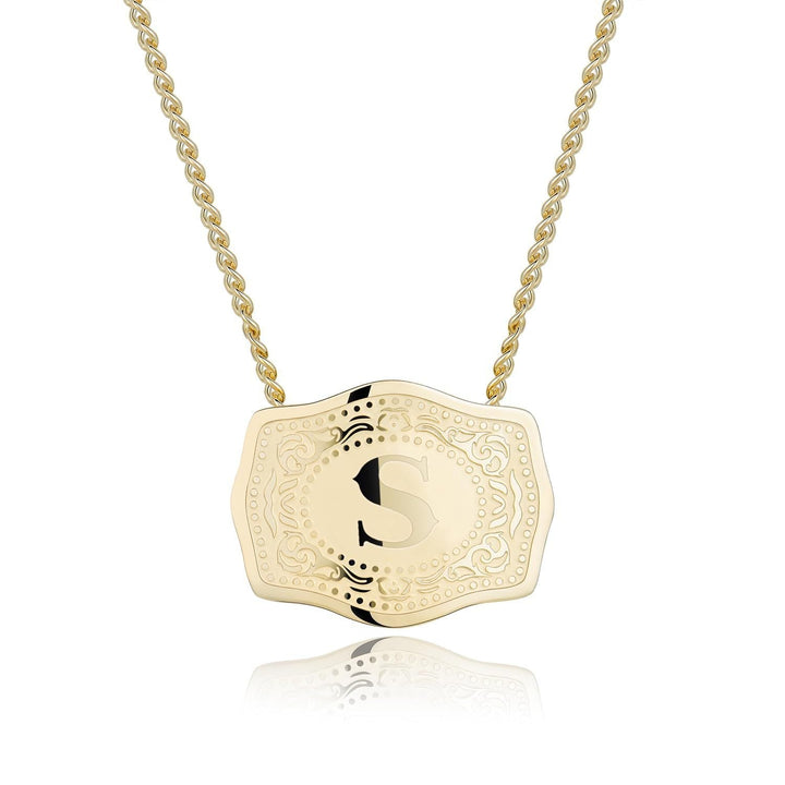 CINDY | Sleek Initial Letter Pendant Necklace