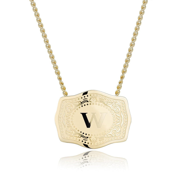 CINDY | Sleek Initial Letter Pendant Necklace