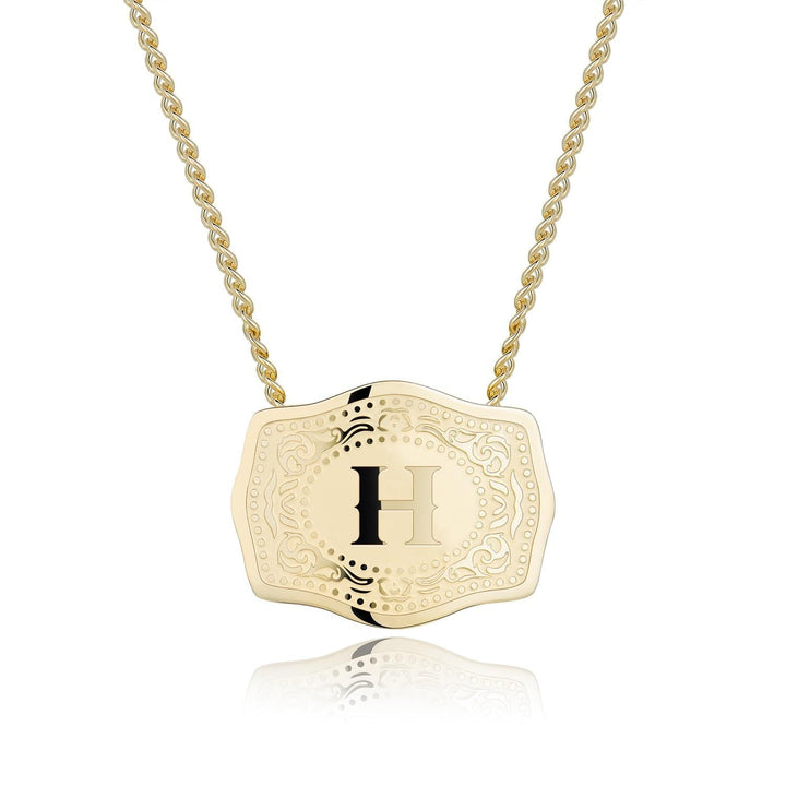 CINDY | Sleek Initial Letter Pendant Necklace