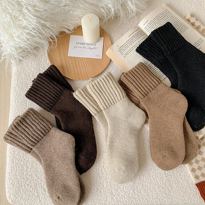 NANCY | Soft Warm Mid-Calf Everyday Socks (5 pack)
